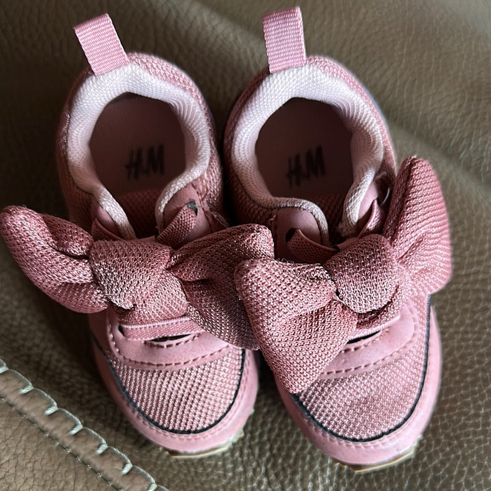 H&M Pink Slip-On Sneakers with Bow